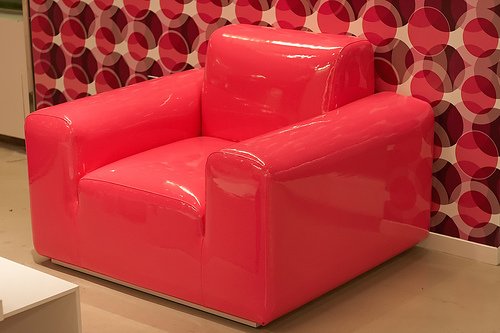 Fotel - różowy fotel