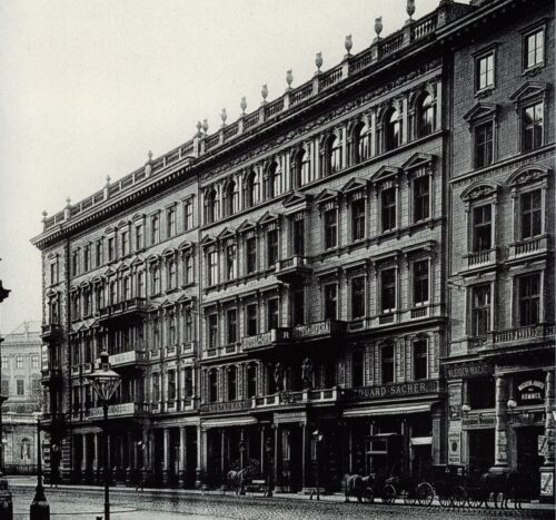 Hotel Sacher około 1890 roku 