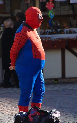 Spiderman z pszenicznym brzuchem. fot. Niccolò Caranti