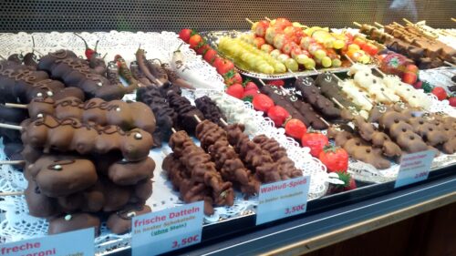 Monachium, stoiska ze słodyczami